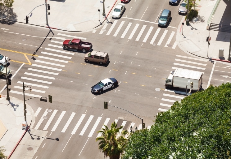 unprotected left turn accident