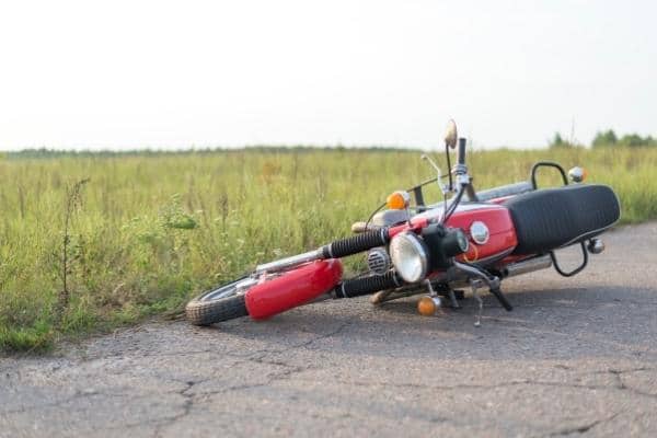 motorcycle is hit by car in Atlanta